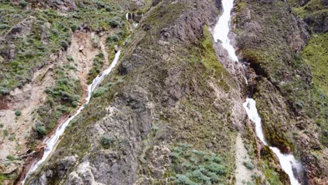 Drone-footage-of-a-waterfall