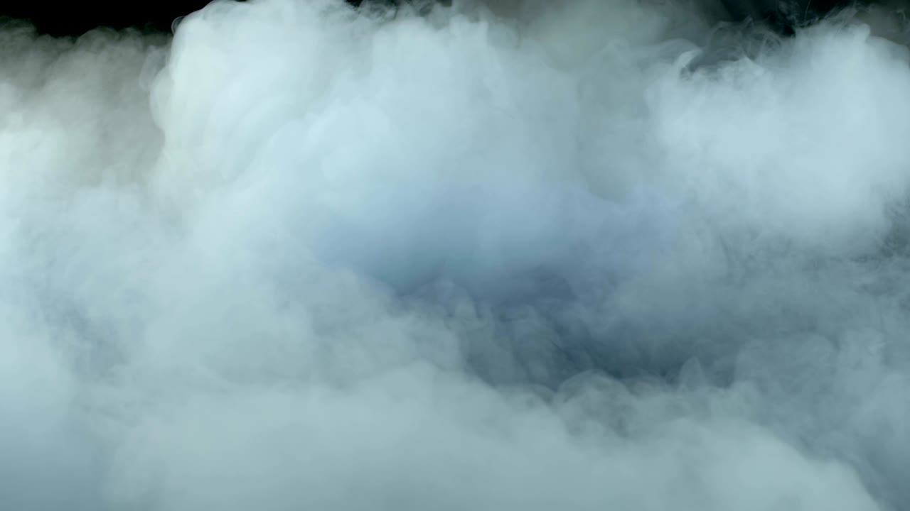 현실적인 건조 얼음 연기 구름