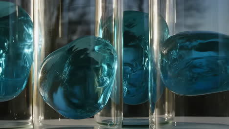 water bubbles in test tubes