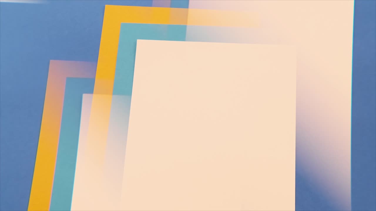 Abstract Background of Overlapping Colored Paper Sheets