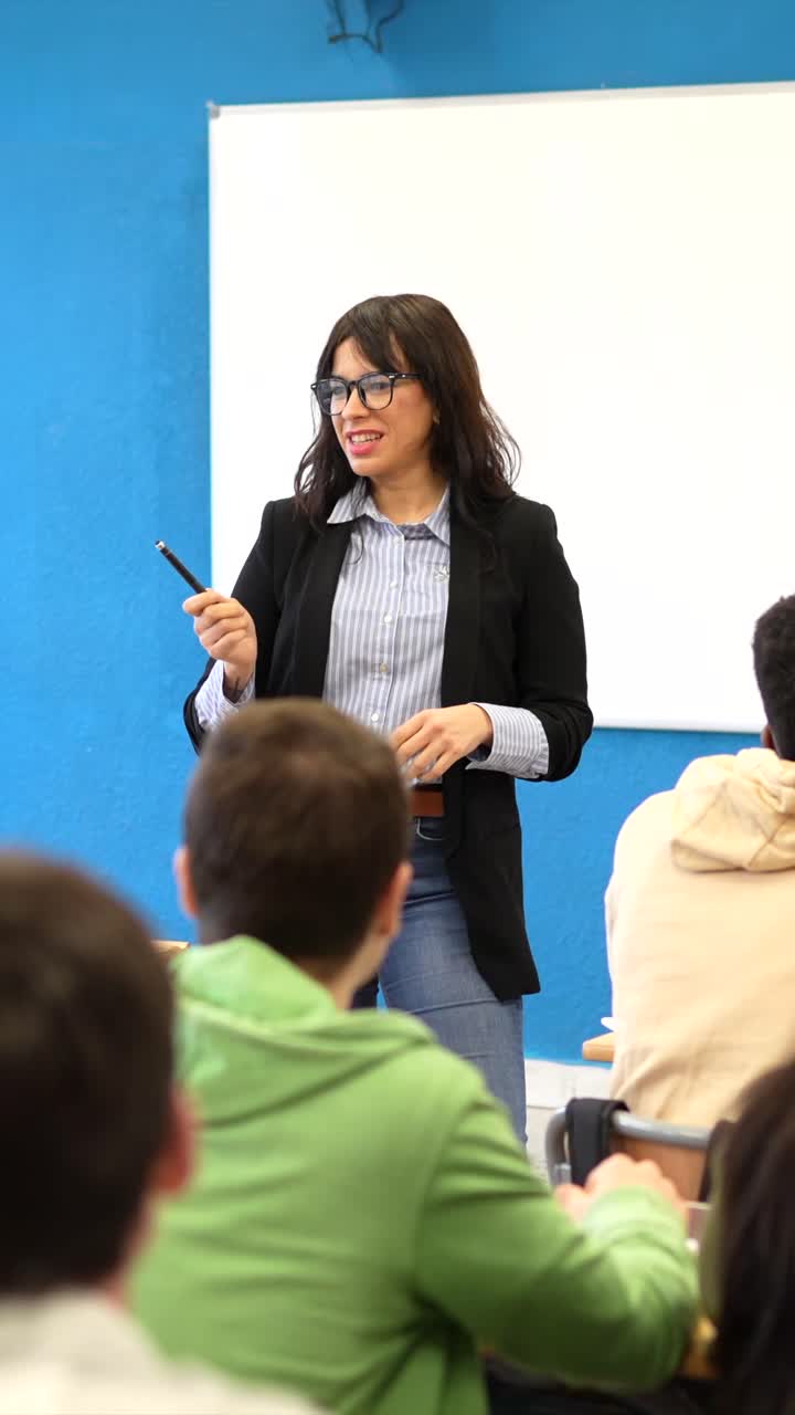 Classroom Setting with Teacher and Students