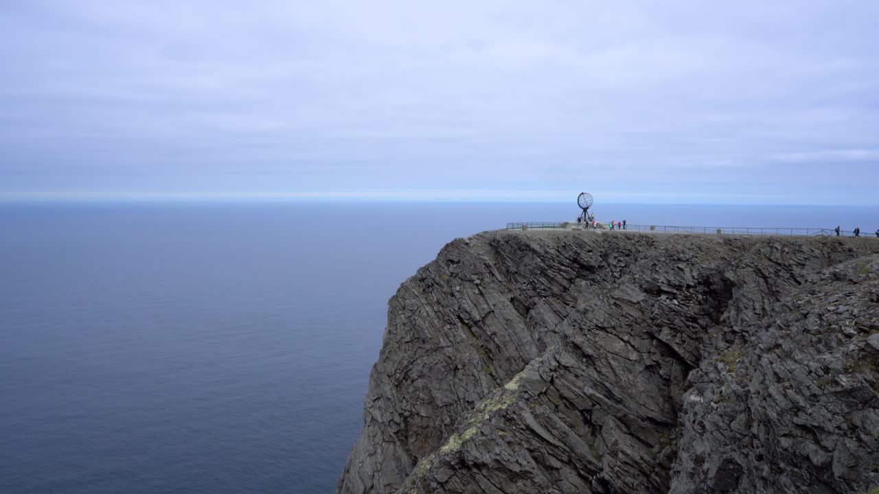 노르웨이 북부의 북쪽 케이프 (nordkapp).