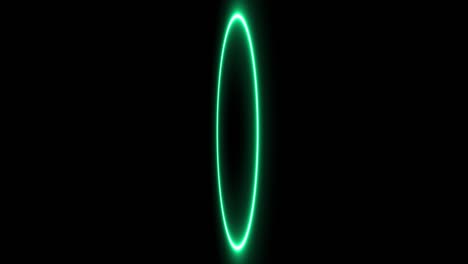 blue green ring glowing electric animation motion graphics