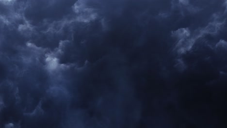 4k thick and moving cumulonimbus clouds, thunderstorm