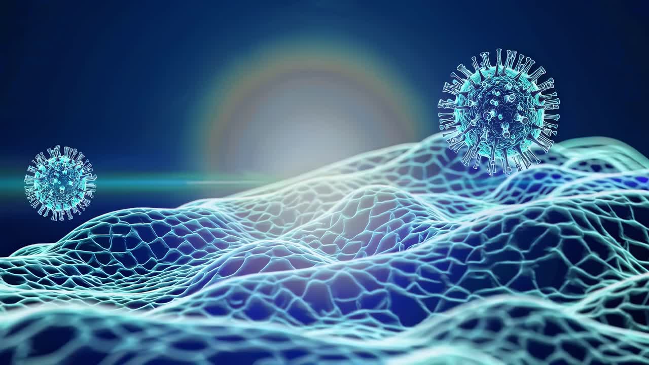 Delve into the complex and fascinating realm of viruses, examining their effects on human health through a detailed microscopic lens