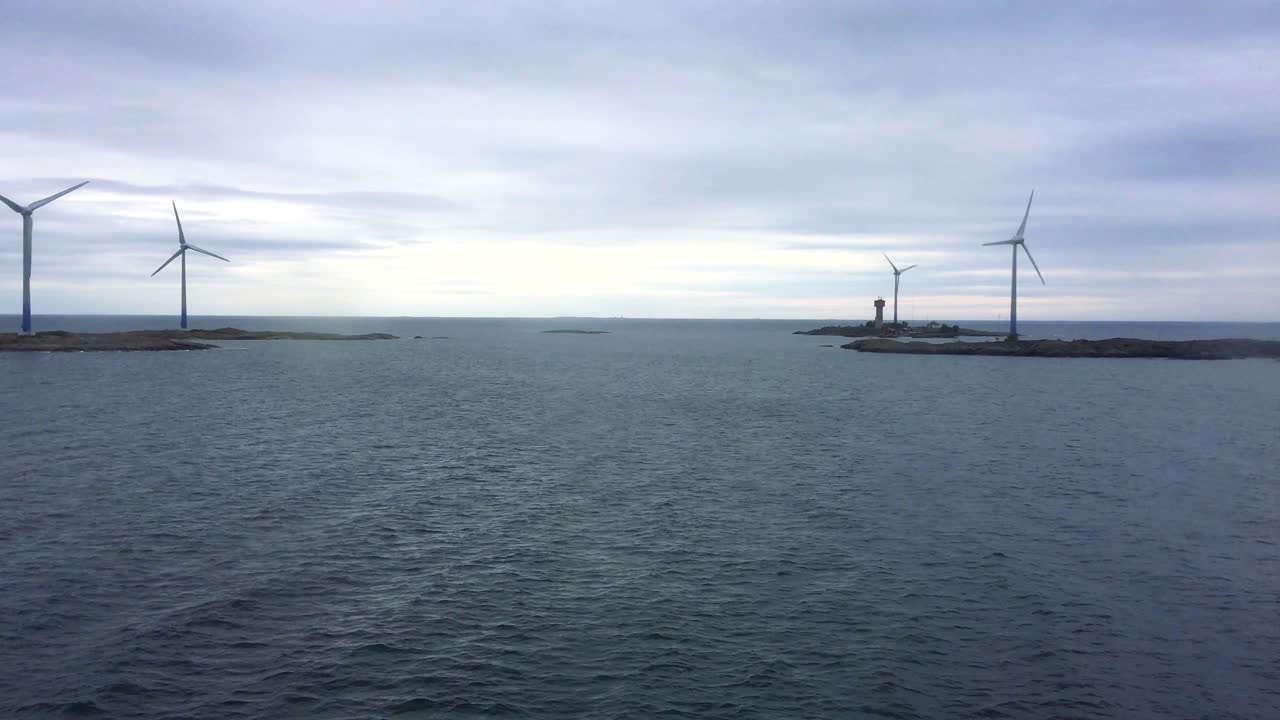 스웨덴과 핀란드 사이의 작은 섬에 대한 풍력 에너지 솔루션