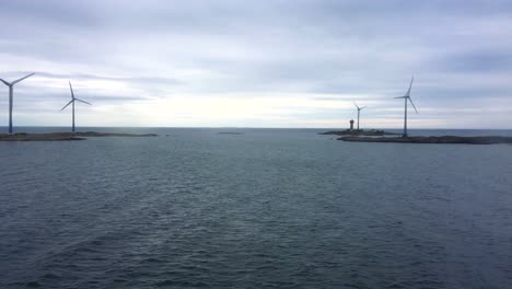 solución de energía eólica en pequeñas islas entre suecia y finlandia.