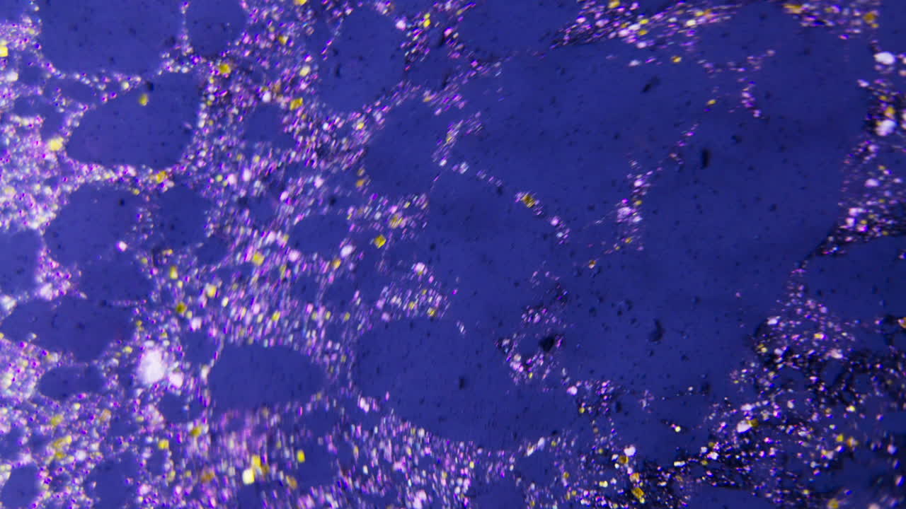 Microscopic View of Minerals and Pigments