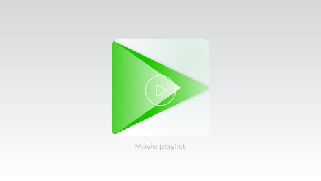 icono de la lista de reproducción de películas