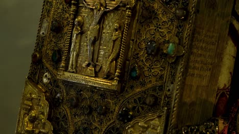 ornate medieval book cover