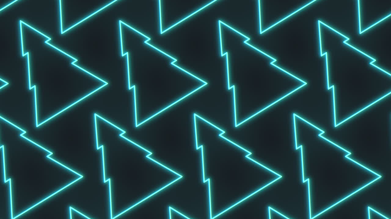Dynamic futuristic neon blue triangle pattern