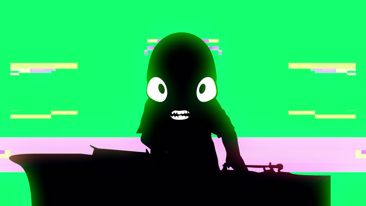 bailarín de dibujos animados de discoteca