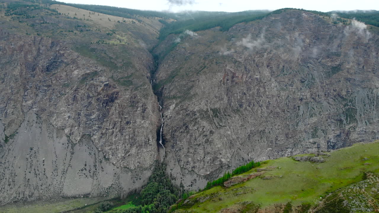 Mountain waterfall scenic landscape