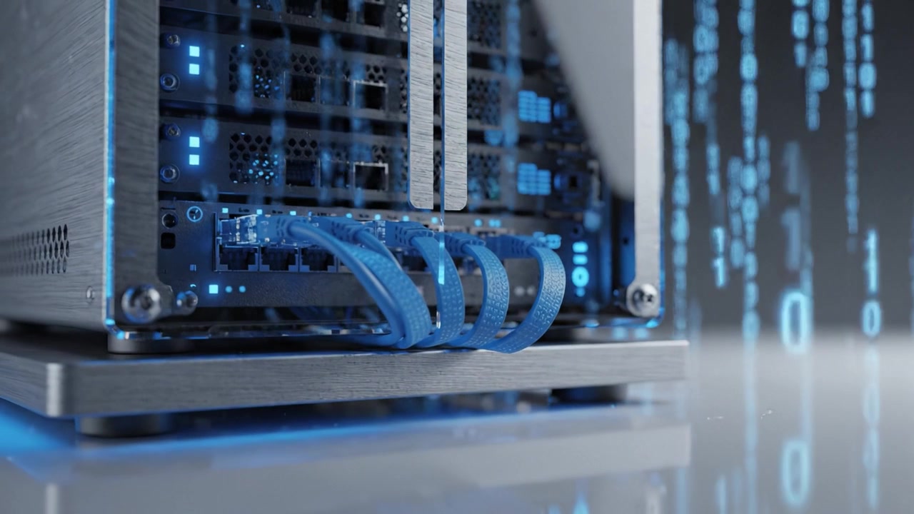 Advanced Data Servers: A Close-Up View of Streaming Binary Code and High-Tech Connections in a Modern Computing Environment