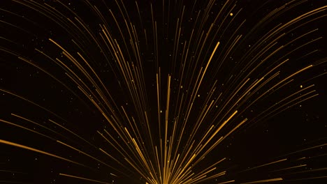 abstract 4k shining glitter 3d lines droping particles animation new motion background light flare