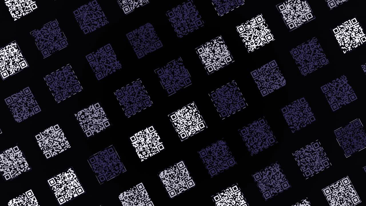 patrón de código qr repetido
