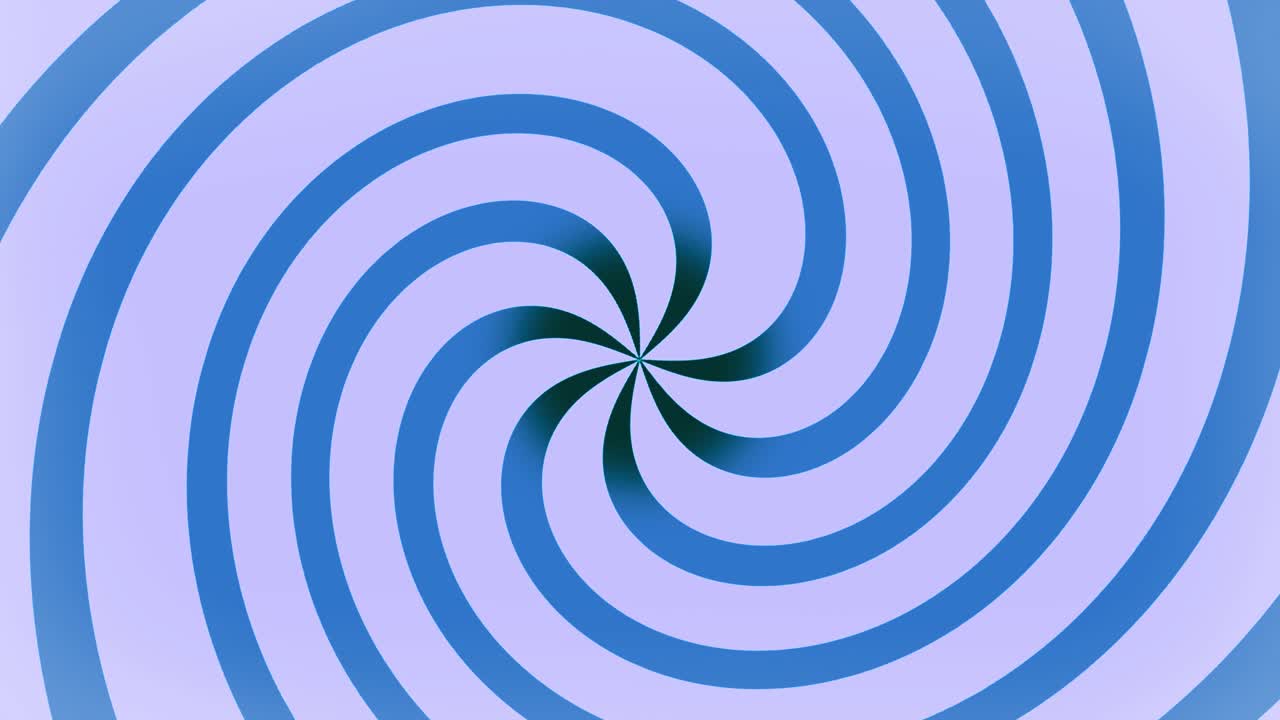 스피럴 회전 2d 모양 라인 애니메이션 광학 착각 hypnotic kaleidoscope 원형 모션 그래픽 시각 효과 gradient 배경 색상 파스텔 파란색