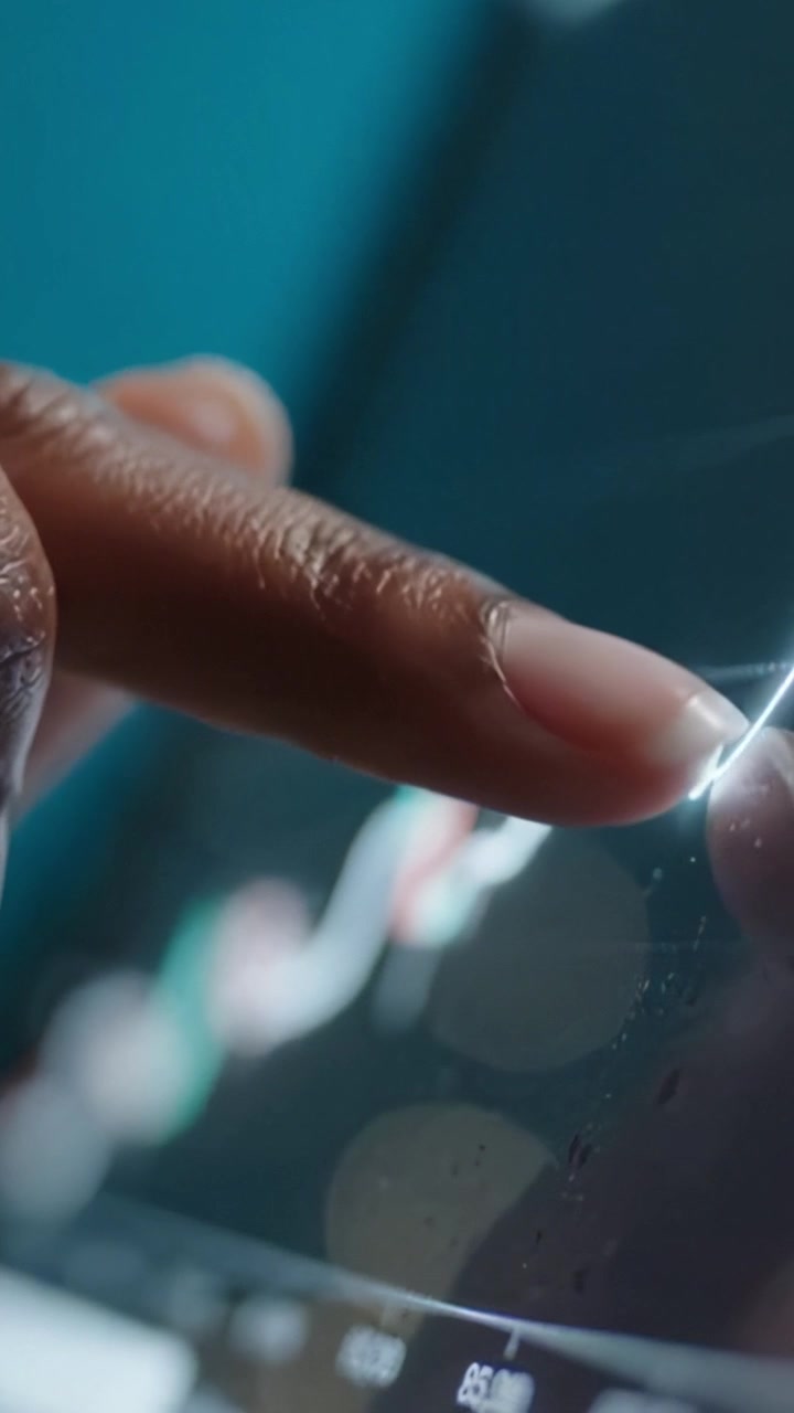 Analyzing Trends: A Close-Up View of a Hand Interacting with a Financial Chart on a Screen, Highlighting Data Patterns and Market Movements in Real Time