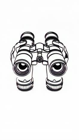 line art binoculars