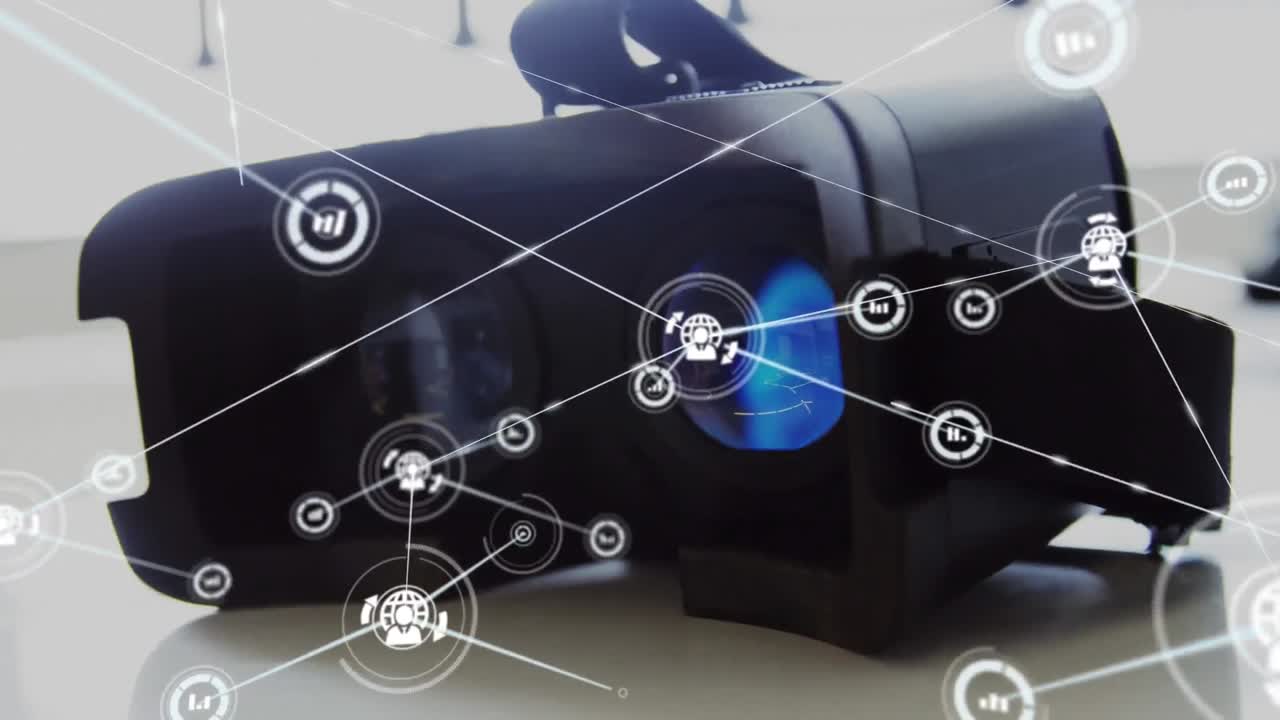 온라인 커뮤니티와 가상 현실 인터페이스를 통한 네트워크입니다.