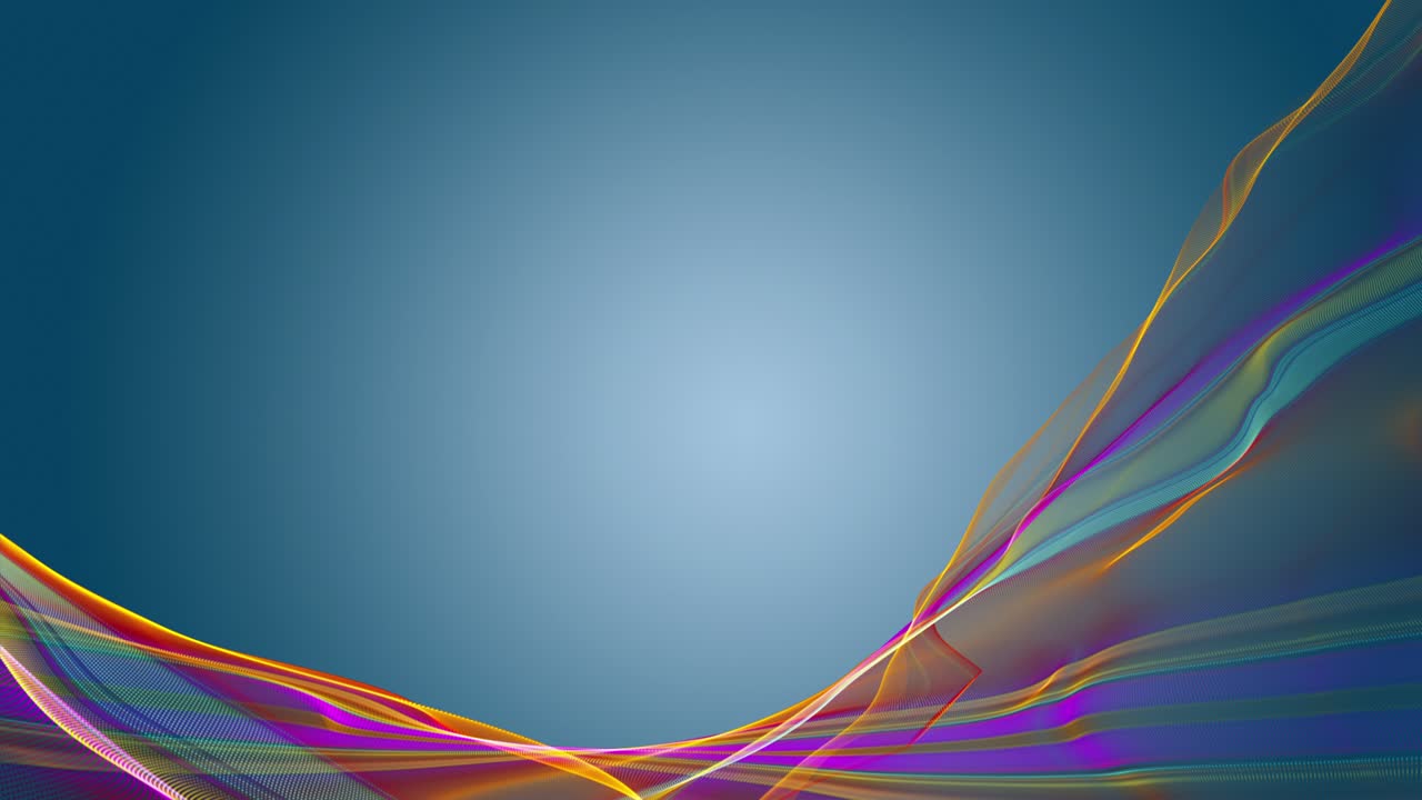 animación fantástica con objeto de onda de partículas en cámara lenta y espacio para texto, 4096x2304 bucle 4k