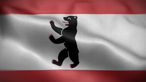 berlin germany flag loop background 4k