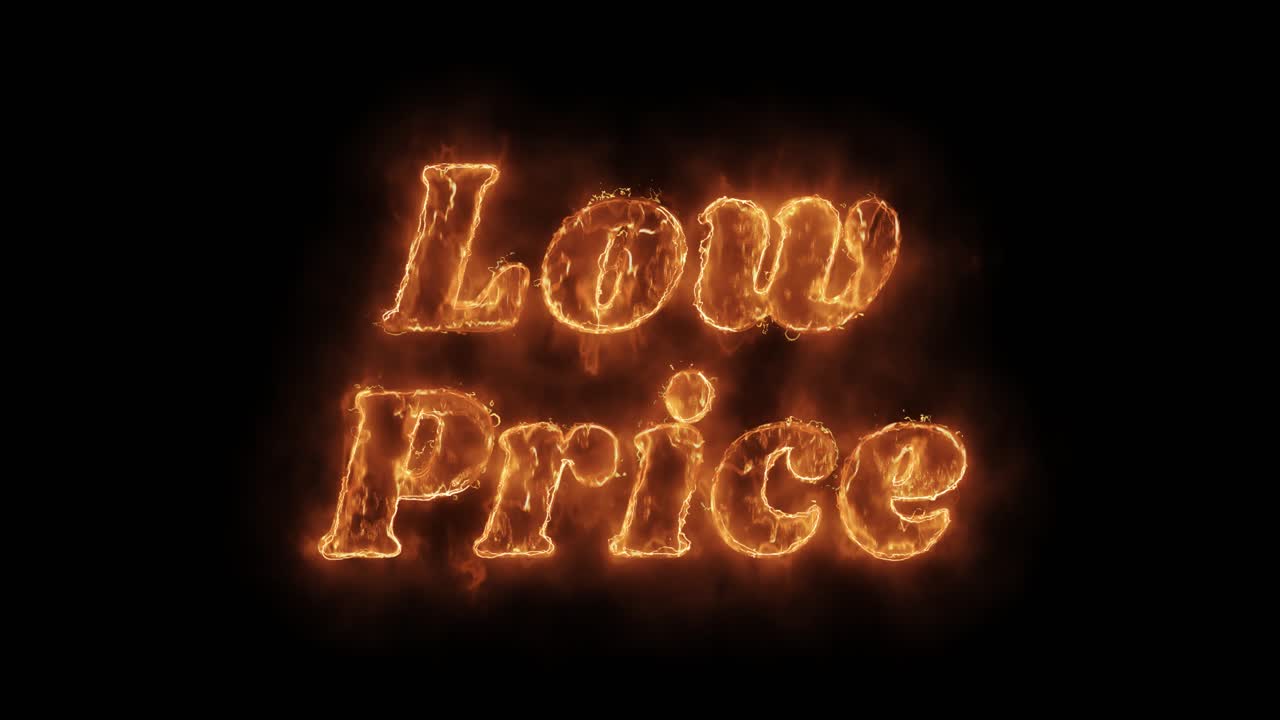 Low Price - Burning Text