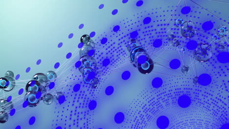 abstract animation of interconnected nodes and blue dots forming network