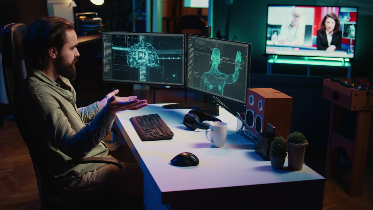 Computer scientist surprised by artificial intelligence greeting him unprompted