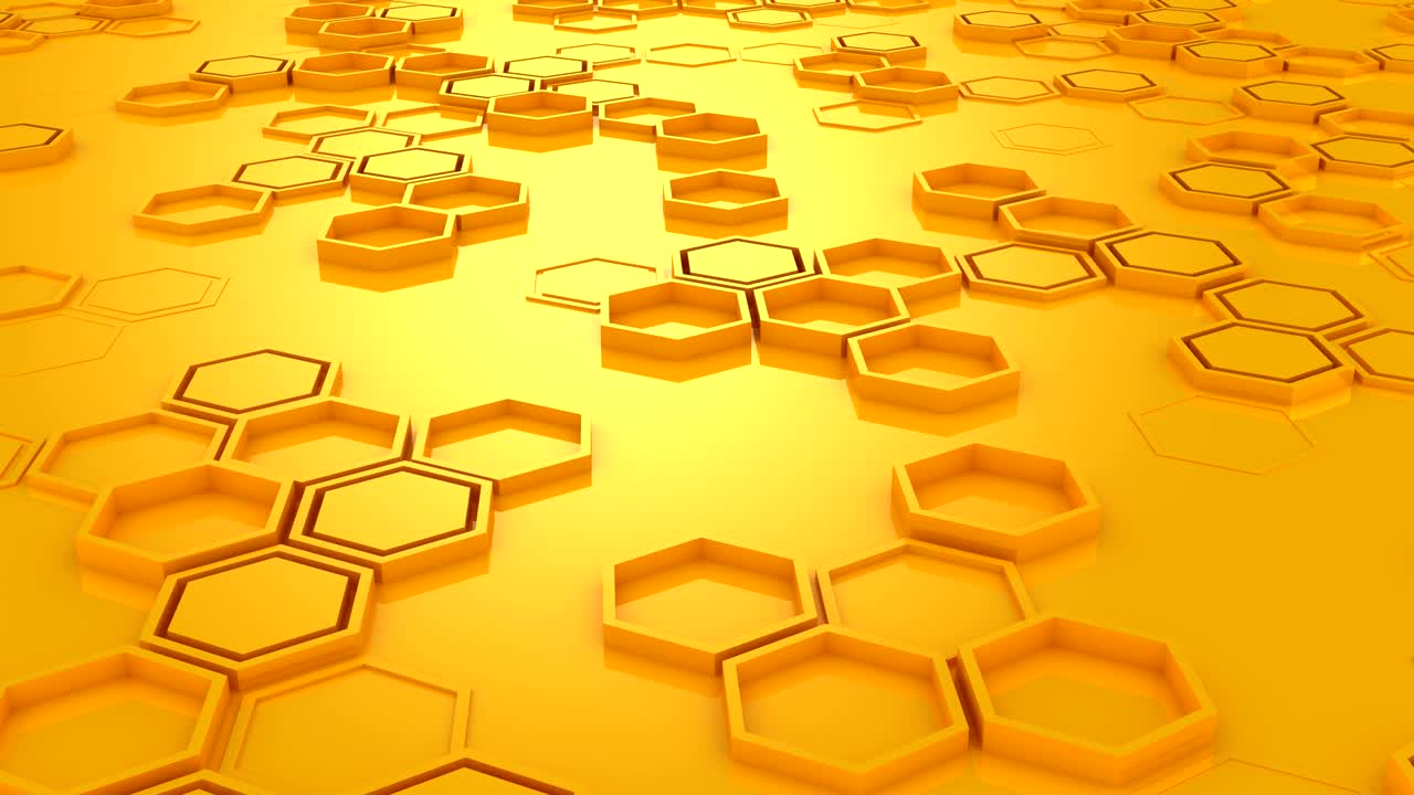 el fondo de los hexágonos