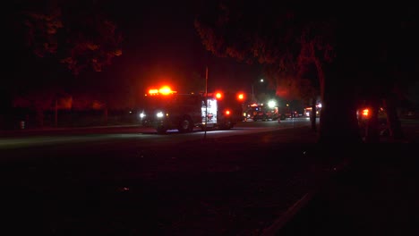 fire truck leaving a scene