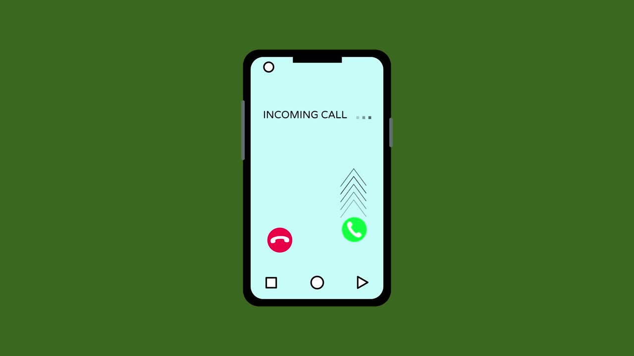 Incoming Call Screen on Smartphone