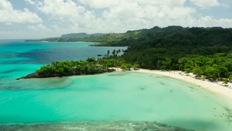 Aerial-view-of-tropical-beach