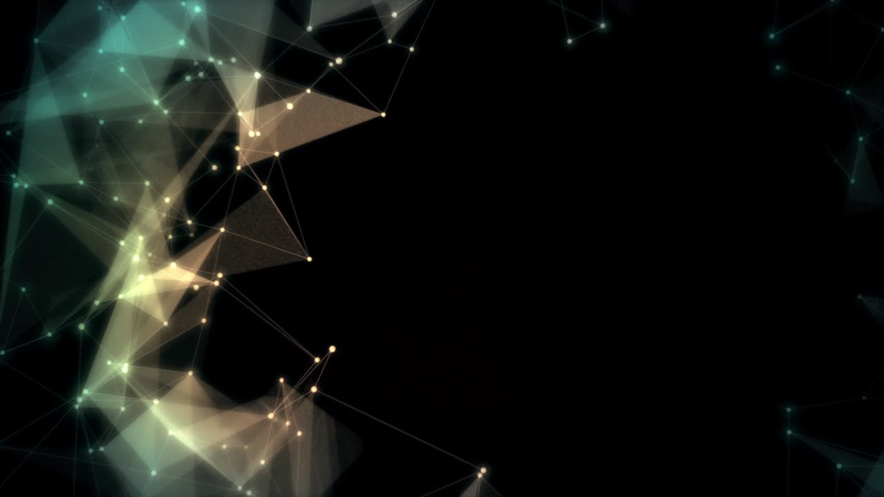 연결된 다각형 루프와 함께 추상적인 디지털 배경