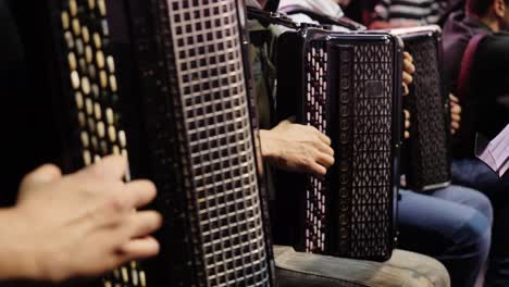 accordion players in concert