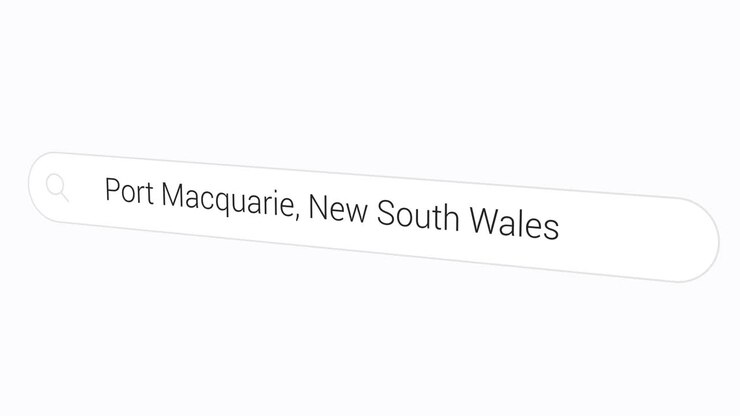 Searching Port Macquarie, New South Wales In Computer Browser