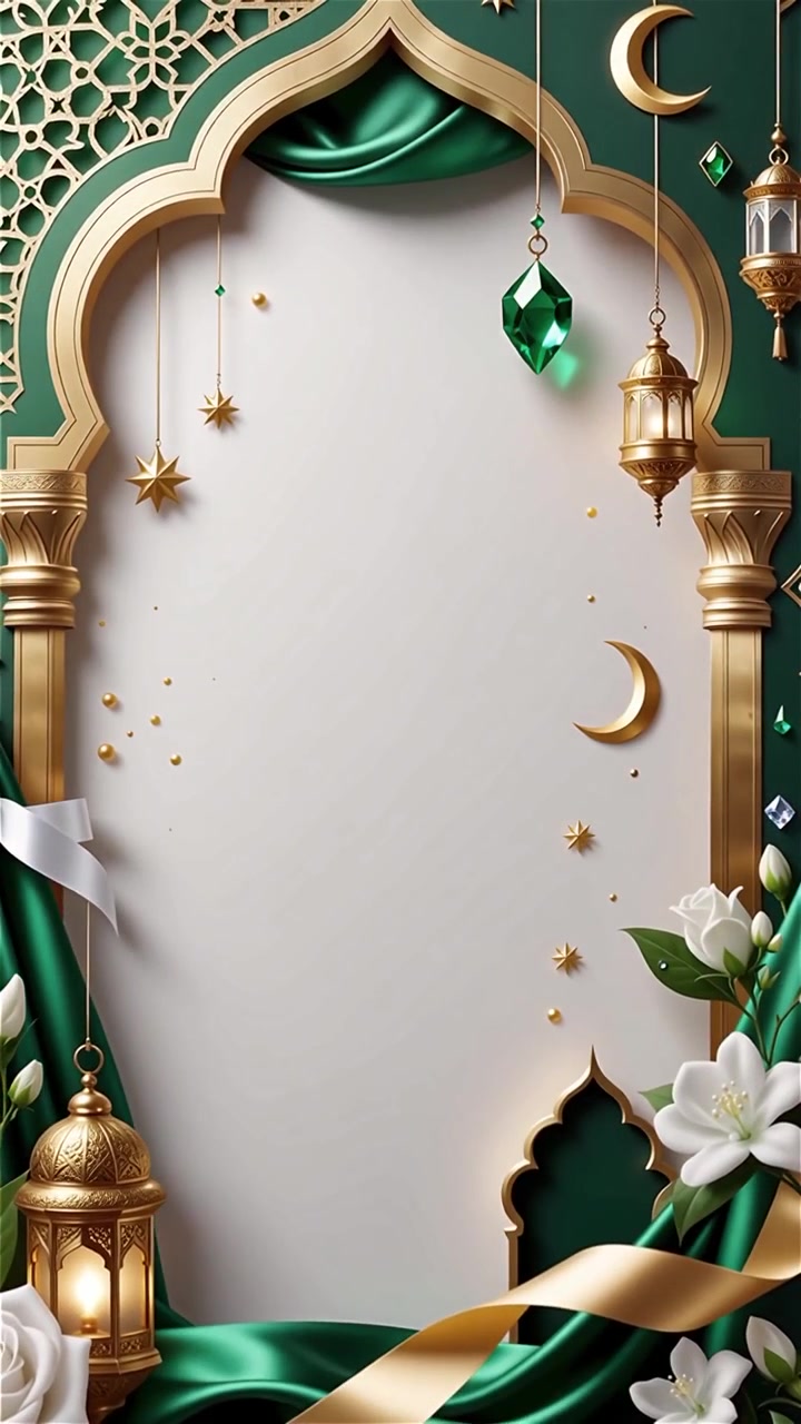 Compleanno del Profeta Maometto Mawlid al-Nabi Sfondo Islamico
