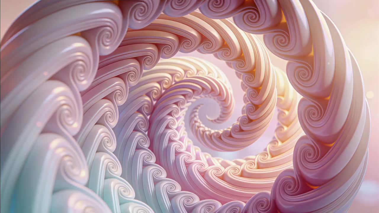 3D Abstract Seamless Animation Background