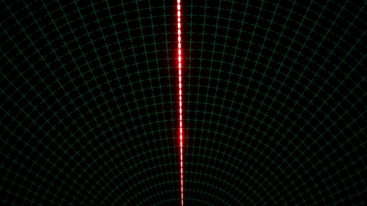 Abstract Red Radar Concept Grid Art Light Background