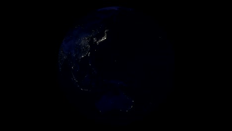 globe world rotating- alpha overlay