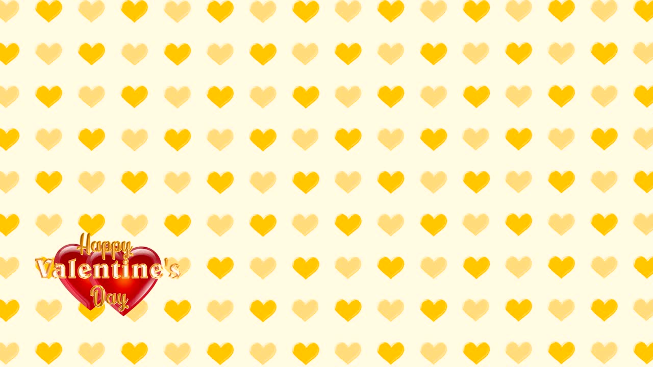 마음의 배경 비디오 - 발렌타인 데이 또는 결혼식 장식