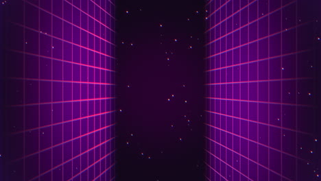 Cosmic-Dream-Scape-With-Twinkling-Stars-And-Vibrant-Purple-Geometric-Grid