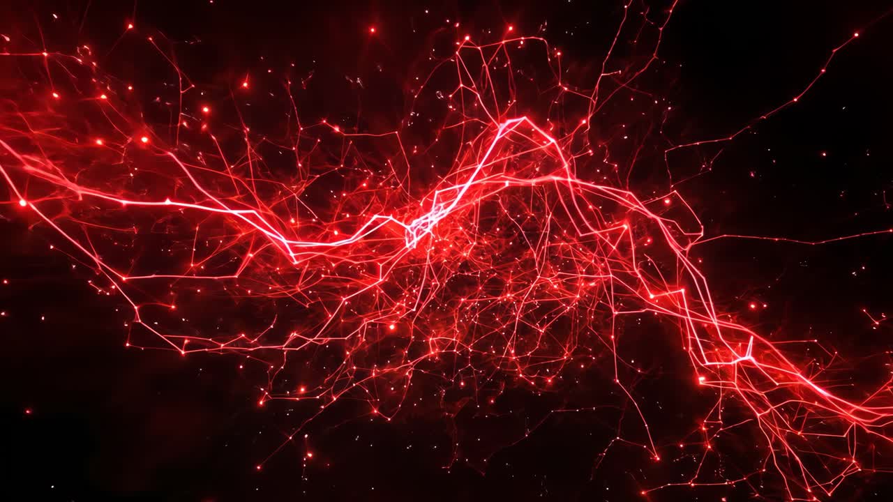 Abstract Red Network