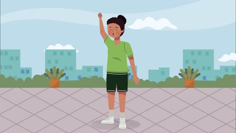 animación de personajes deportivos femeninos