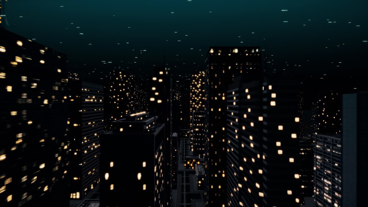 paisaje urbano nocturno