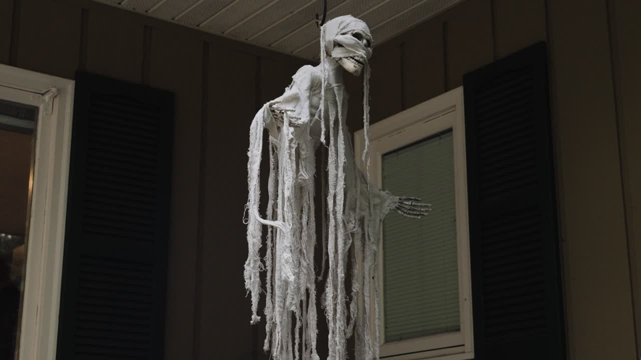 A ghoulish decoration for Halloween season