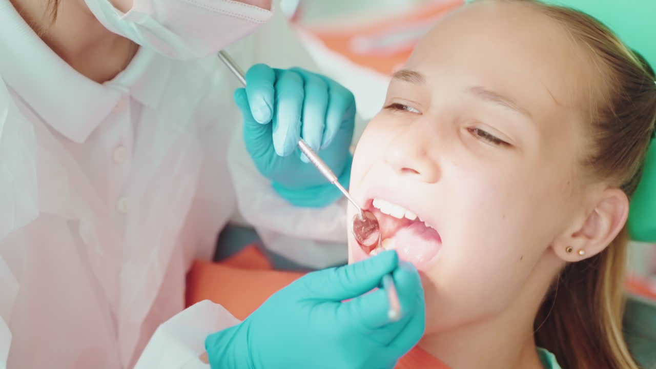 Child Patient During a Dental Examination