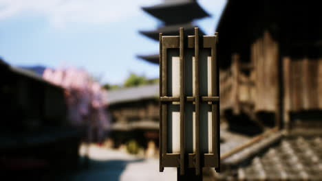 traditional japanese lantern in a garden setting