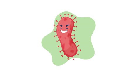 cute cartoon bacteria