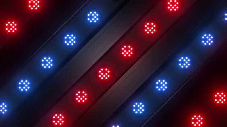 Abstract Neon Light Pattern